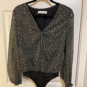 Abercrombie floral bodysuit